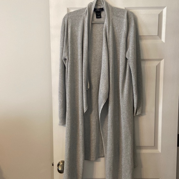 Midnight Velvet Sweaters - Midnight Velvet Cardigan size XL excellent condition length 37” color silver